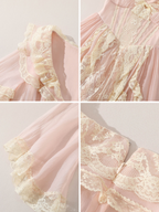 Rose Blush Lace Corset Dress