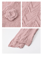 Blush Knit Rose Sweater