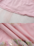 Blooming Ruffle Pink Tulle Dress