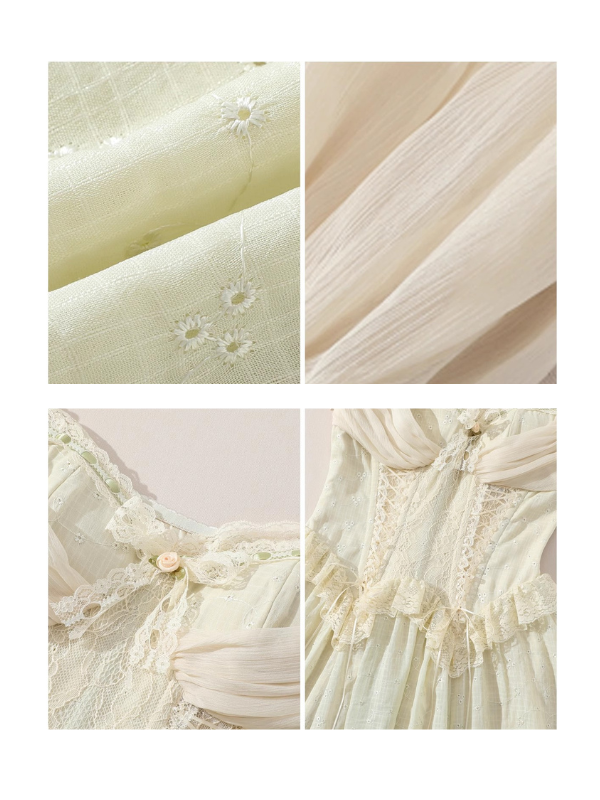 Ethereal Lace Coquette Dress
