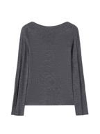 Lace Trim Ballet Knit Top