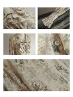 Forest Whispers Vintage Jacquard Dress