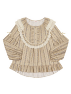 Vintage Ruffle Cotton Pajama Set