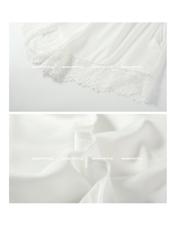 White Lace Dream Pajama Set