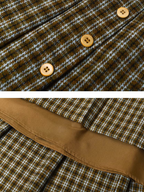 Timeless Plaid Wool Midi Skirt
