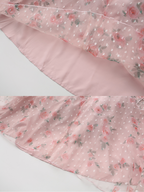 Blushing Rose Ruffle Chiffon Dress