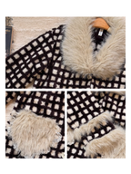 Winter Check Velvet Loungewear Set
