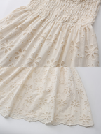 Ruffle Neckline Vintage Daisy Garden Dress