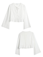Vintage Embroidered Eyelet Lace Blouse