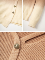 Fairycore Gradient Brown Cardigan
