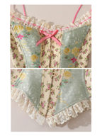 Meadow Muse Floral Lace Corset