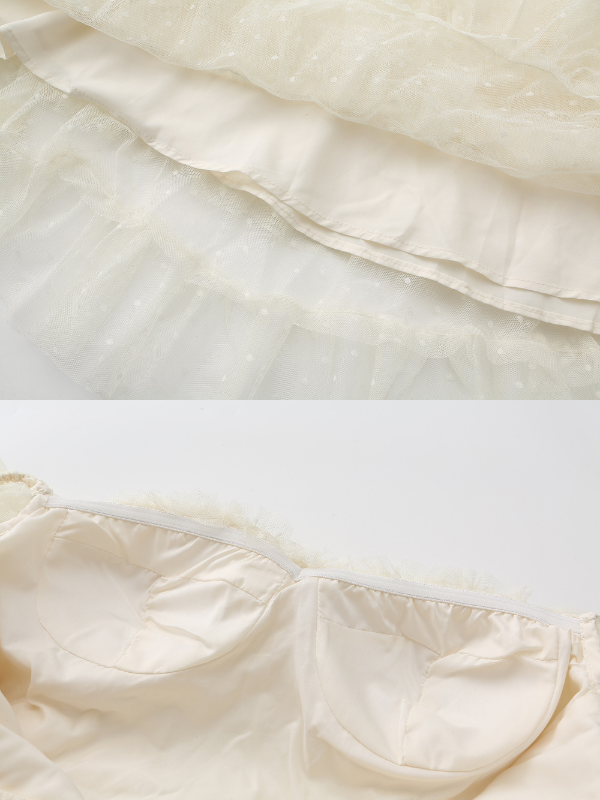 Ivory Princess Garden Ruffle Dress