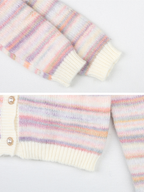 Pastel Dream Striped Cozy Cardigan