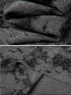 Smoky Marble Flow Dress with Scarf Accent