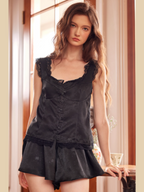 Midnight Elegance Lace Pajama