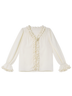 Romantic Ruffle Rose Blouse