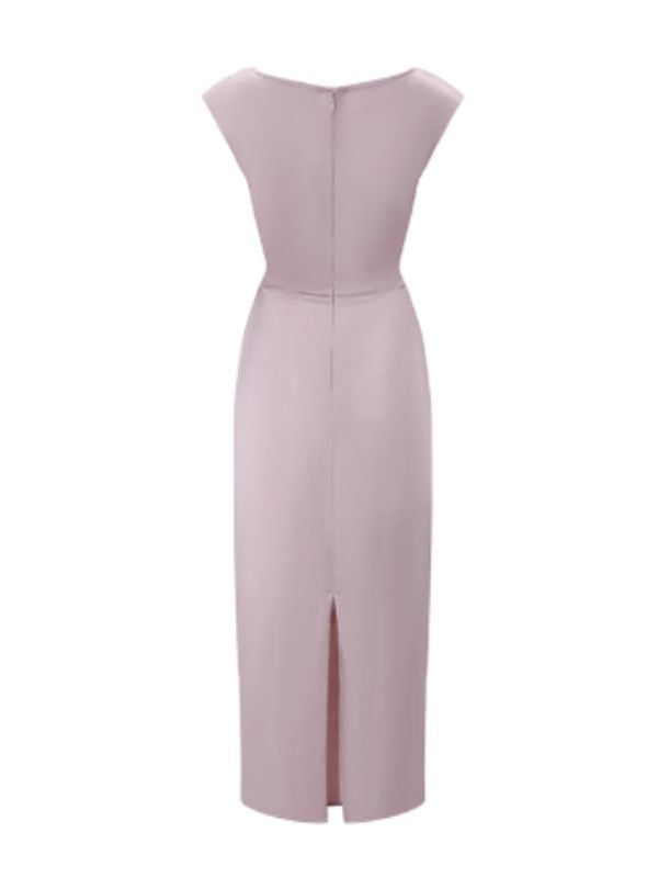 Fairytale Pearl Blossom Satin Dress