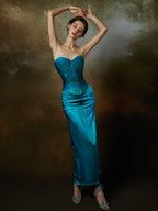 Elegant Ocean Siren Corset & Skirt