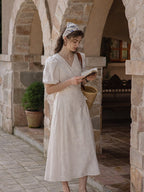 Ava's Ivory Whisper Cottage Summer Dress