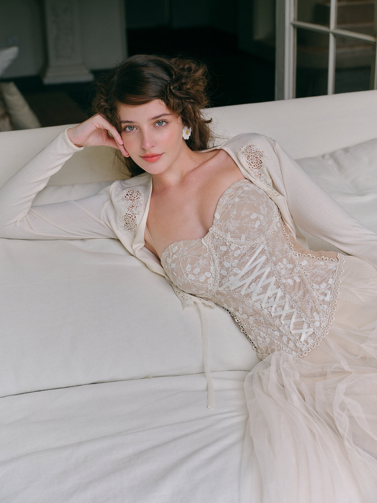 Eleanor's Graceful Mesh Skirt