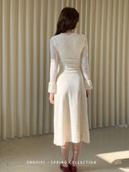 Vintage Lace Bell Sleeve Dress