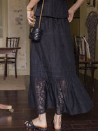 Lila's Midnight Bloom Skirt