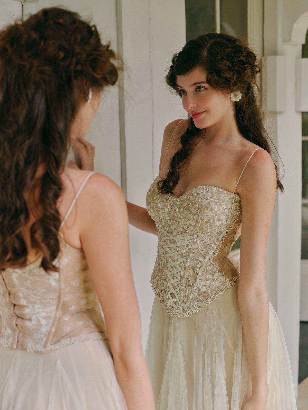 Eleanor's Graceful Mesh Skirt