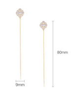 Gray Drop Pearl Surgical Earrings