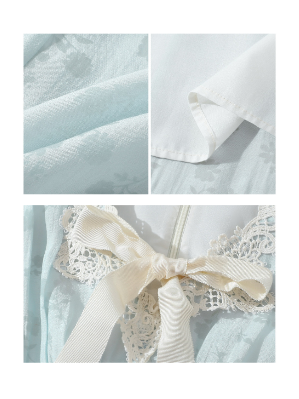 Romantic Blue Garden Bloom Dress