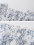 Blue Floral Emma Elegance Dress