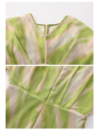 Whispering Meadow Green Flow Maxi Dress