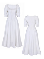 Vintage Lace Elegance White Dress