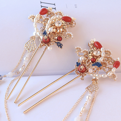 Hanfu Hair Accessories, Ruby