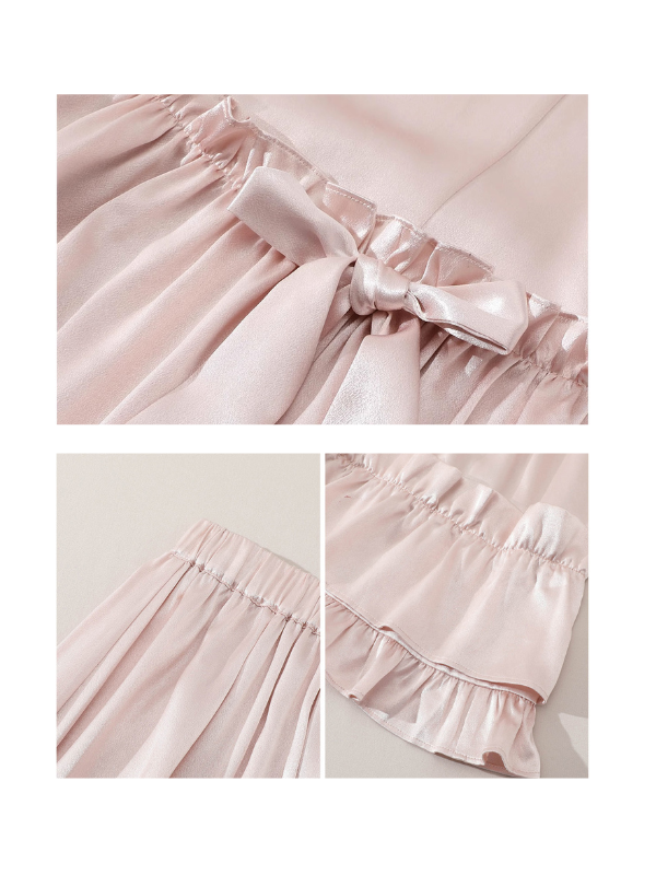 Blush Garden Rose Corset & Tiered Skirt