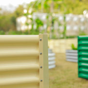 24-inch tall rectangular galvanized metal raised garden bed — view 13