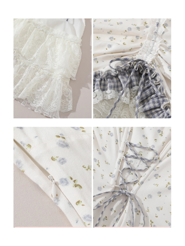 Ethereal Lace Coquette Dress