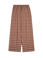 Rustic Checkered Lace Pajama Set