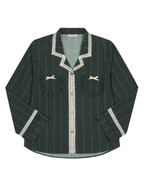 Evergreen Lace Trim Vintage Pajama Set
