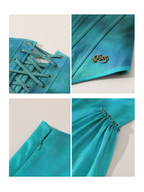Elegant Ocean Siren Corset & Skirt