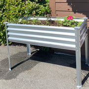 32.4-inch tall rectangular galvanized metal raised garden bed, 4 by 2 feet — view 14