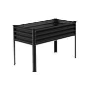 32.4-inch tall rectangular galvanized metal raised garden bed, 4 by 2 feet — view 7
