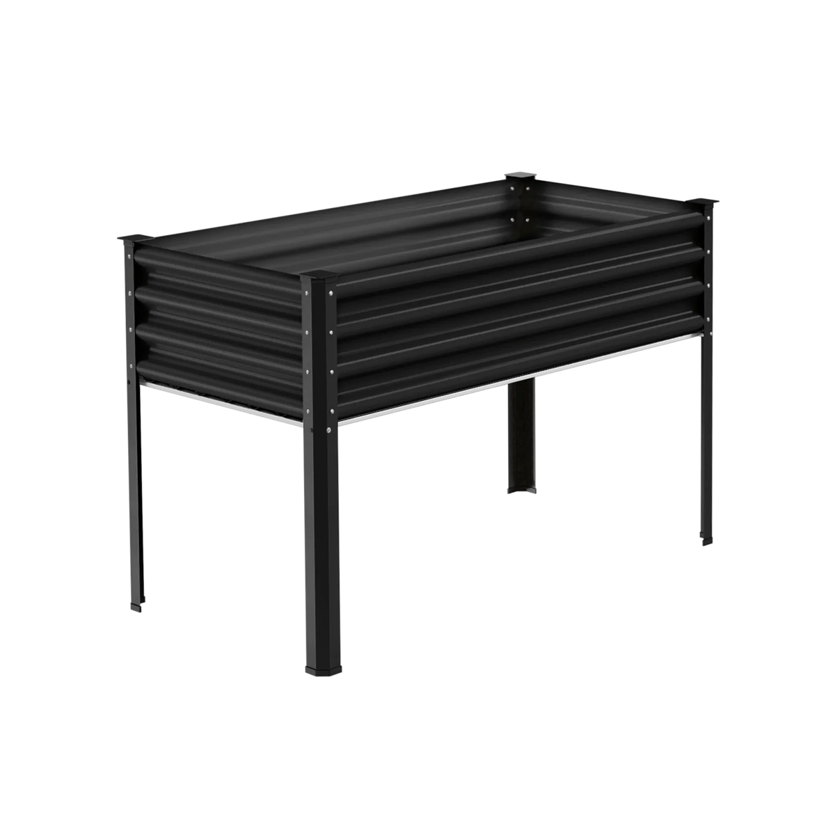 32.4-inch tall rectangular galvanized metal raised garden bed, 4 by 2 feet — view 7
