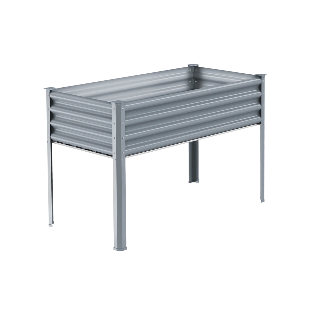32.4-inch tall rectangular galvanized metal raised garden bed, 4 by 2 feet — view 8