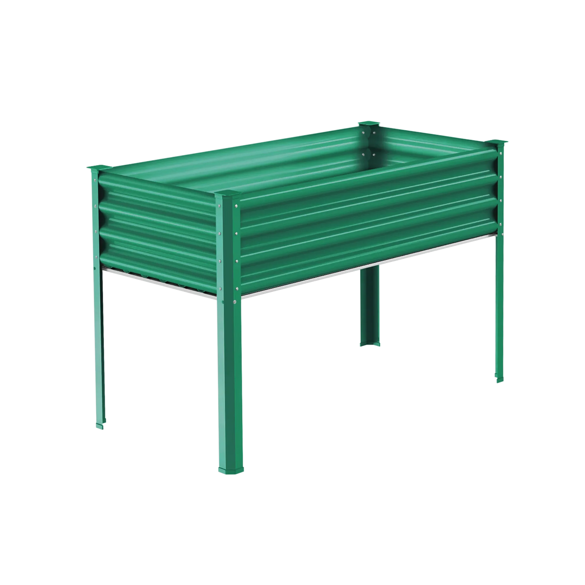 32.4-inch tall rectangular galvanized metal raised garden bed, 4 by 2 feet — view 6