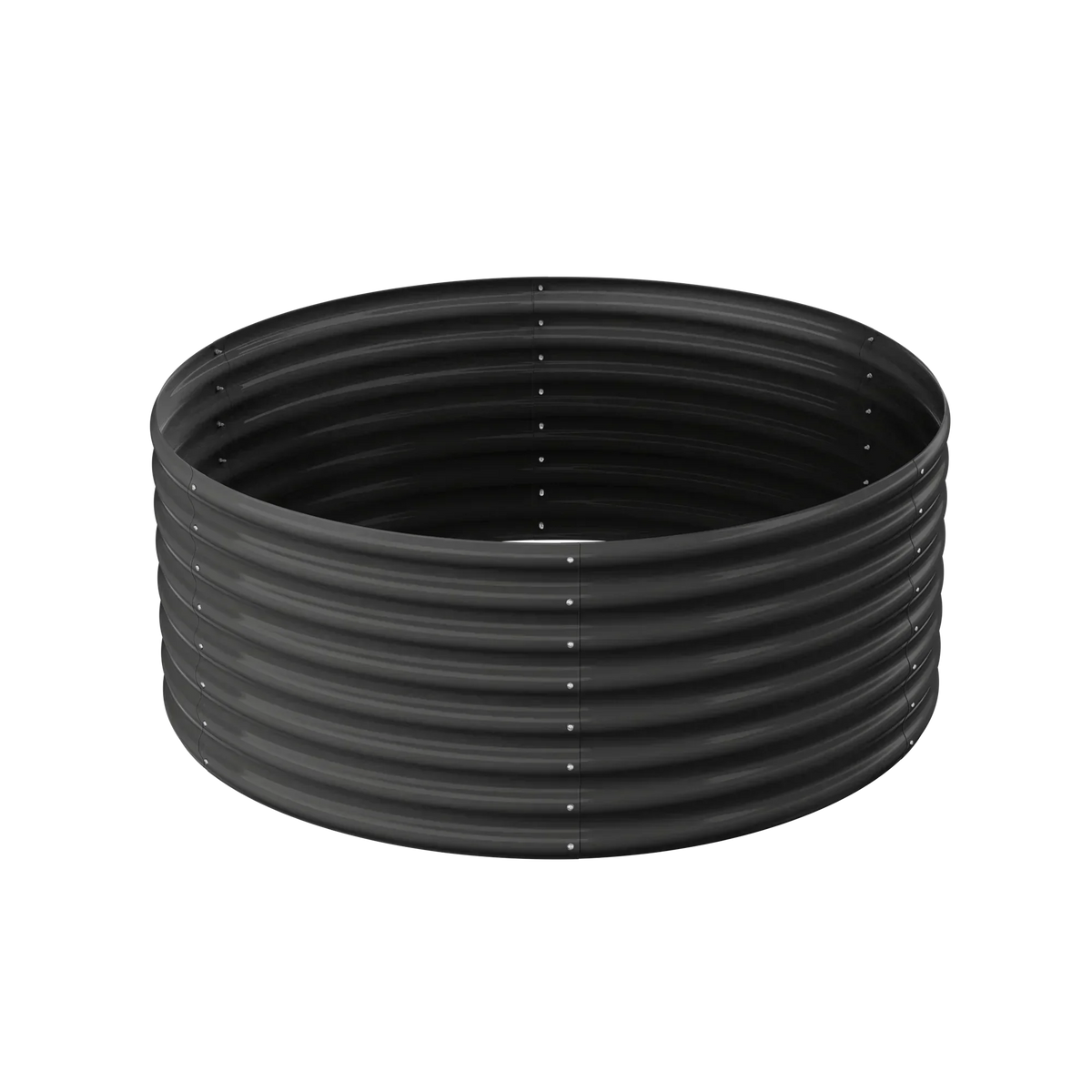 set of 4 — 24-inch tall round galvanized metal raised garden bed, 3 feet in diameter — view 8
