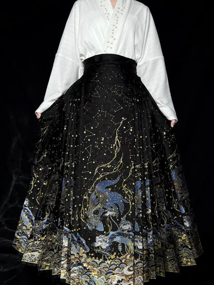 Ming Dynasty Modern Hanfu, Mamianqun, Constellation (Preorder)