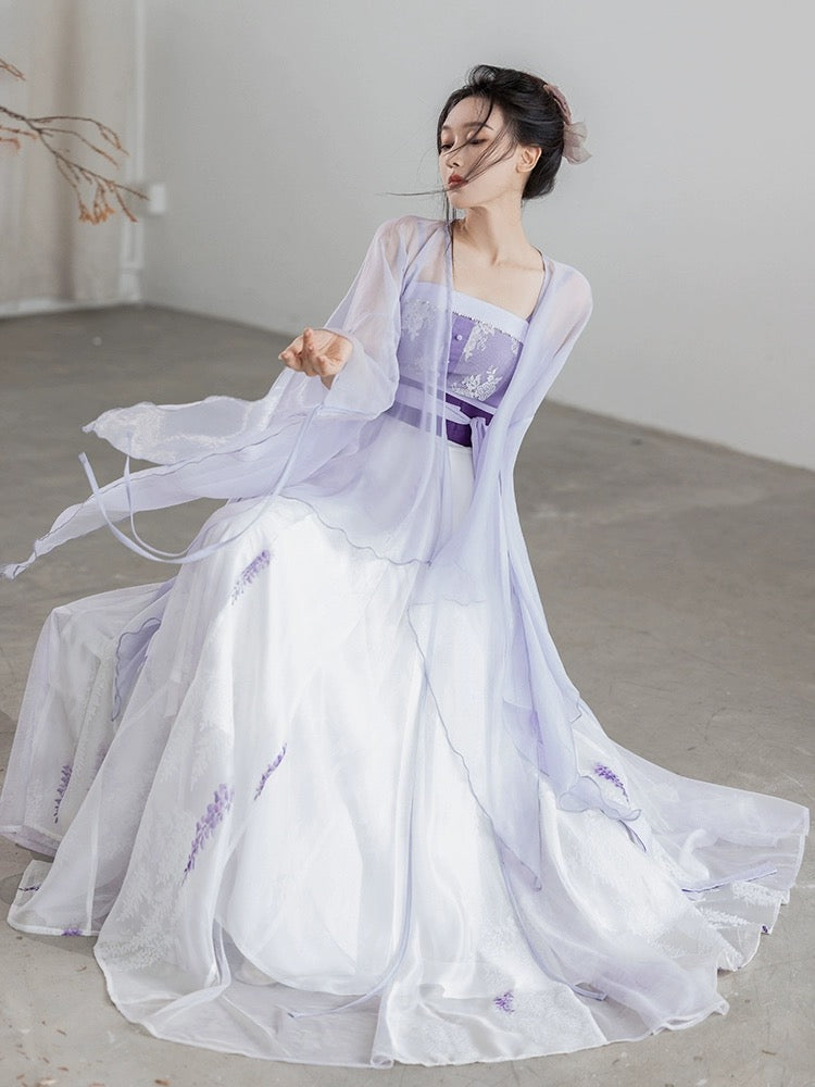 Modern Hanfu: Wisteria Dreams 紫藤花序 (Preorder)