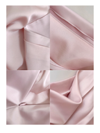 Blush Silhouette Drape Backlace Dress