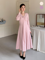 Striped Sailor Collar Dress
