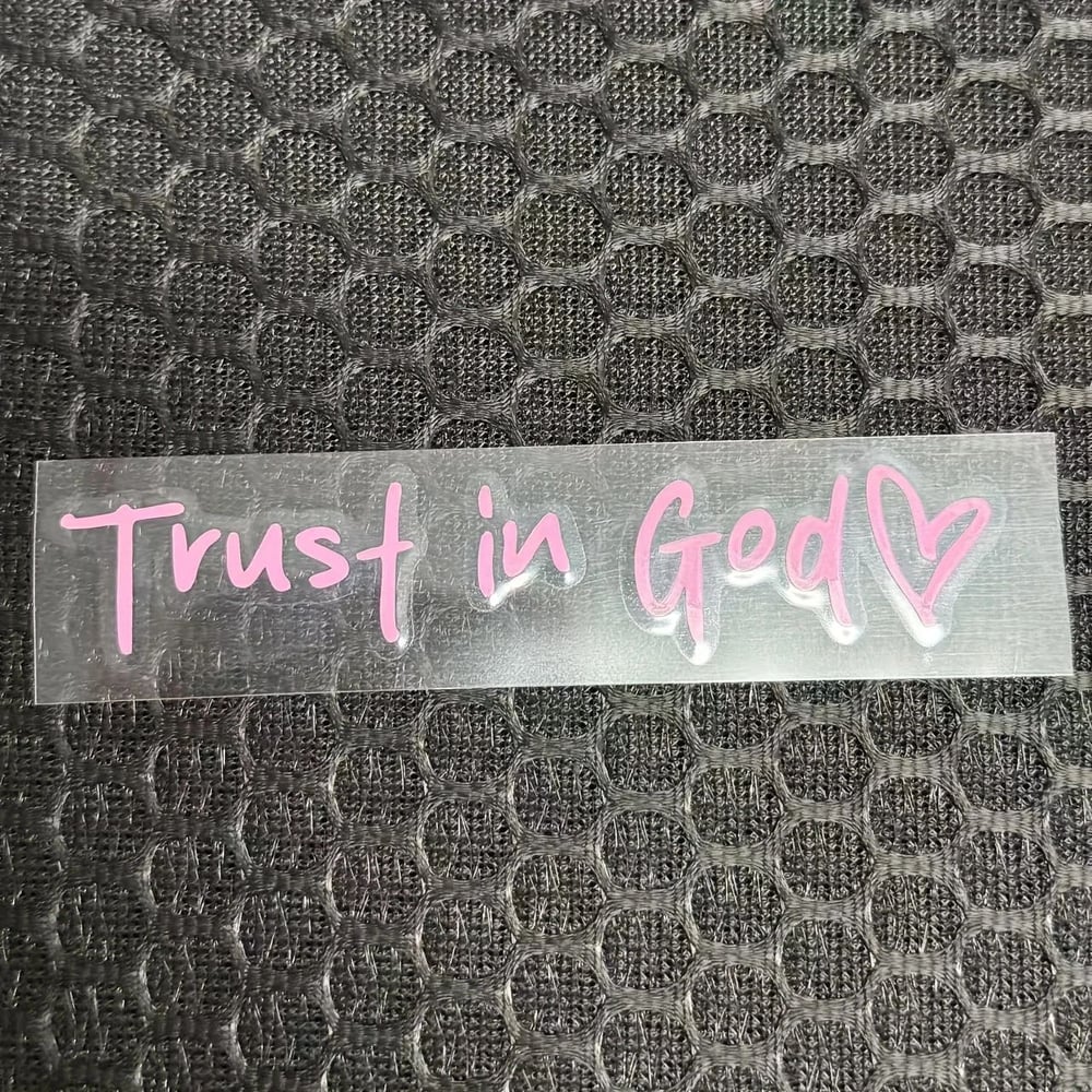 2pcs Trust in God Car Rearview Mirror Sticker, Car Rearview Mirror Decal, Inspirational Vinyl Sticker, Ideal Christian Gift